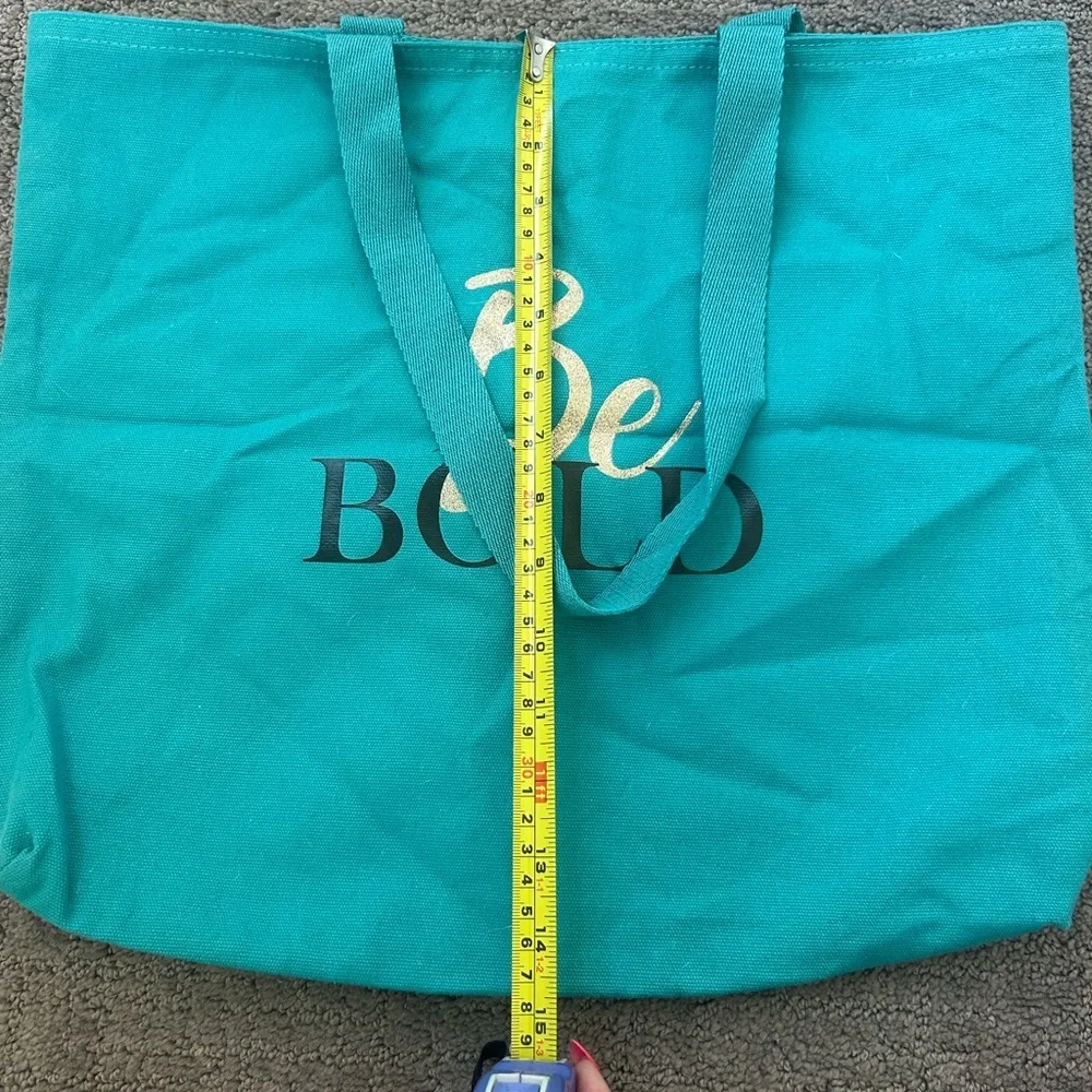 Lancôme NWOT Be Bold Vibrant Blue Canvas Tote Bag with Reinforced Handles